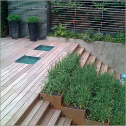 P205 - hardwood deck and steps